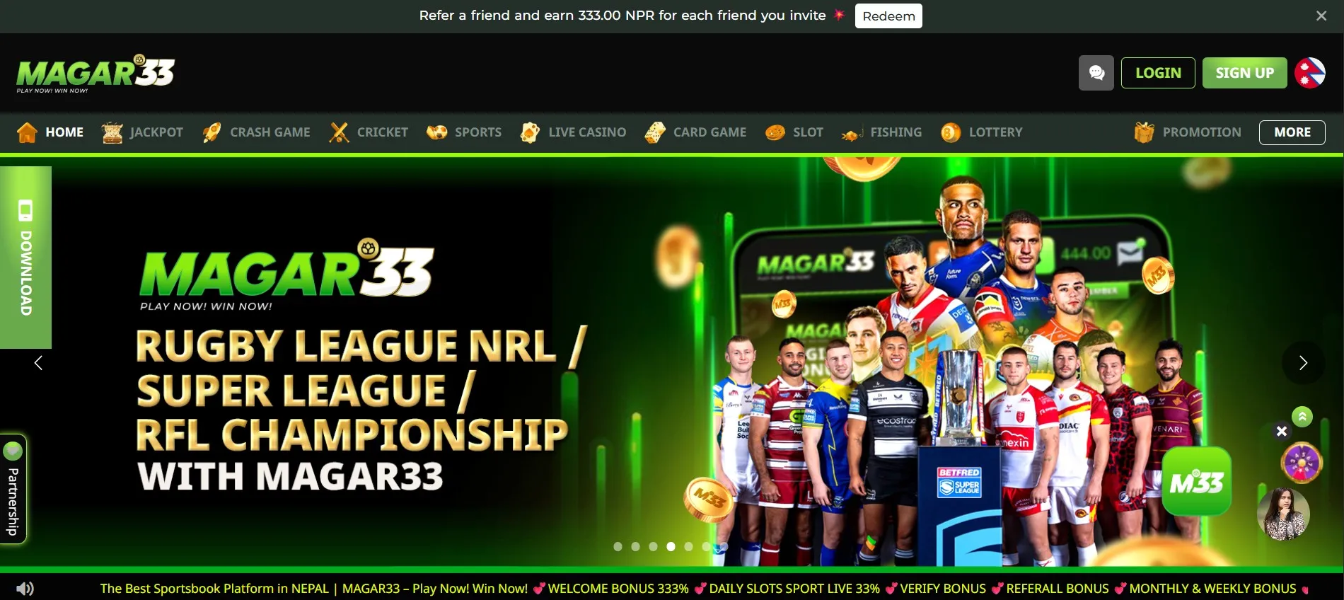 Magar33 Online Casino Nepal